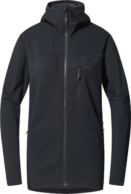 Produktbild von Haglofs Rosson Mid Fleece Mit Durchgehendem Reißverschluss Schwarz M Frau Schwarz M