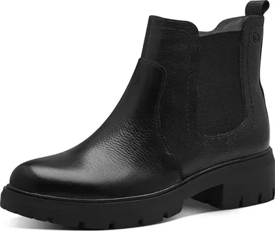 Produktbild von Tamaris Comfort Chelsea Boot - Schwarz Leder : 38 : Normal Größe: 38 Weite: Normal