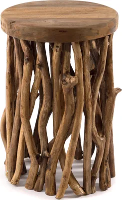 Produktbild von BEISTELLTISCH "WOODS" | Mahagoni | Äste Couchtisch, Holzhocker