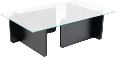 Produktbild von Kallias - Couchtisch, 105x65x30h cm Schwarz, Mit Zeitungsablage