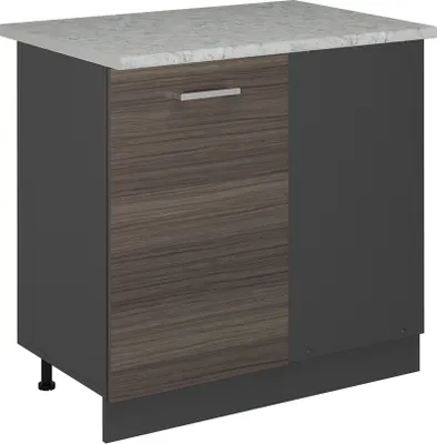 Produktbild von Eckunterschrank Vicco R-Line Edelgrau 86 cm AP Marmor, Model 53694