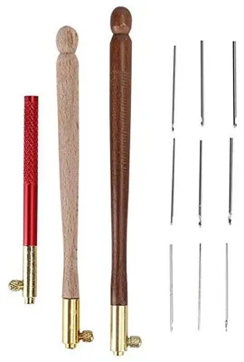 Produktbild von Stickwerkzeug Set - Französischer Haken - 9 Nadeln für Handarbeiten
