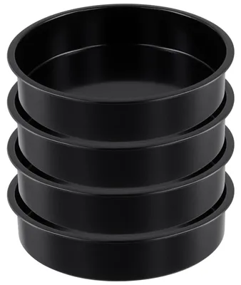 Imagen del producto de Juego de 4 moldes redondos para pasteles con revestimiento antiadherente (20,5 cm)