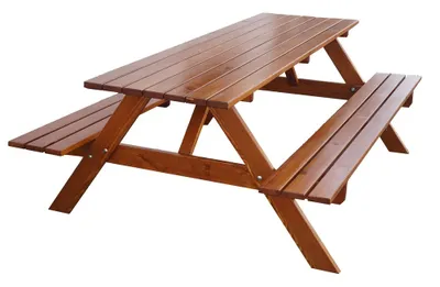 Zdjęcie produktu dla Drewniany zestaw ogrodowy PIKNIK - 180 cm - lakierowany