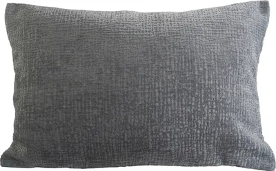 Produktbild von Kissenhülle - 60 x 40 cm - Silbergrau - Chenillegarn - mit Reißverschluss