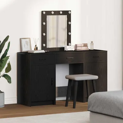 Produktbild von vidaXL Schminktisch Schwarz 50 x 41 x 135 cm Holzwerkstoff