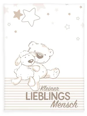 Produktbild von Fynn Lieblingsmensch Microfaserflausch-Decke, 75x100cm