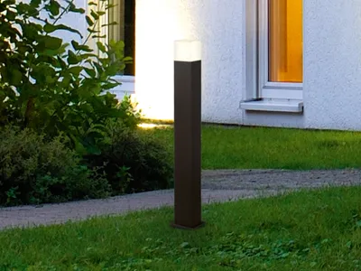 Produktbild von Moderne LED Pollerleuchte in Anthrazit 80cm - Wegeleuchte Terrassenbeleuchtung