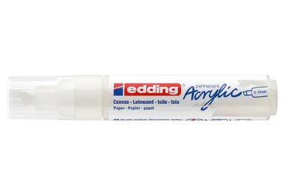 Produktbild von edding 5000 Acrylmarker breit verkehrsweiß 5 - 10 mm