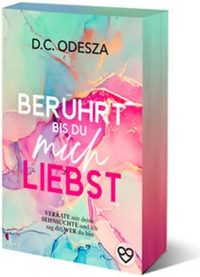 A book cover with abstract watercolor-like art.