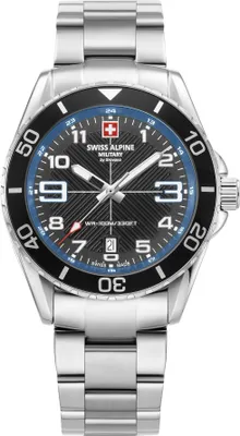 Produktbild von Swiss Alpine Military Herren Uhr Analog Quarz 7029.1135SAM Edelstahl