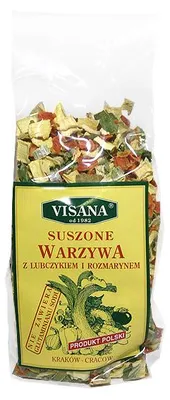 Zdjęcie produktu dla Suszone warzywa z lubczykiem i rozmarynem 100 g Visana Bacówka