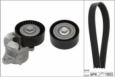 Produktbild von INA 529 0348 10 Keilrippenriemensatz für OPEL INSIGNIA Caravan