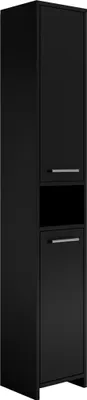Image de Armoire de salle de bain Nemo - 32 x 29 x 190 cm - Noir matt