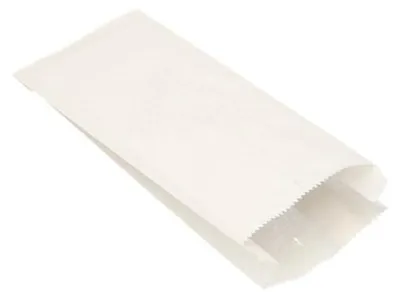 Image de PAPSTAR Sachets en papier à soufflets Dimensions : (L)100 x (P)50 x (H)240 mm blanc 1.000 pièces
