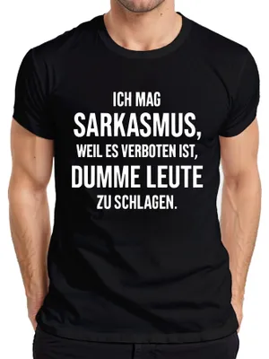 Obrázek produktu pro Mám rád sarkasmus, protože je zakázaný sarkastický vtipný drzý pánské tričko, černé, XXL