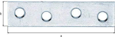 Zdjęcie produktu dla GAH Łącznik płaski Alberts L 60 mm W 14 mm S 1.75 mm stal ocynkowana galwanicznie na żółto - 339258