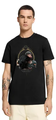 Produktbild von Spreadshirt Phantastische Tierwesen Nifflers Männer Premium T-Shirt, 4XL, Schwarz