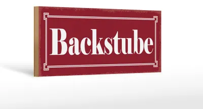 Produktbild von Holzschild Hinweis 27x10cm Backstube