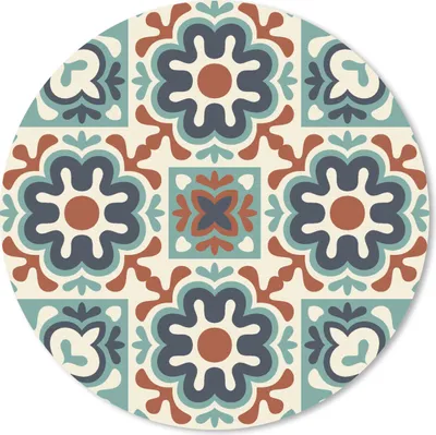 Produktbild von MuchoWow® Mauspad Mousepad Blume - Ornament - Muster 50x50 cm - Mousepads - Maus Mat - Pad - Mausunterlage - Vinyl