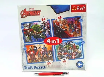 Obrázok produktu pre Marvel Avengers, 4 v 1 puzzle (Kinderpuzzle)
