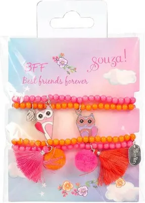 Produktbild von Souza Geschenkset BFF Phine pink 4 Armbänder