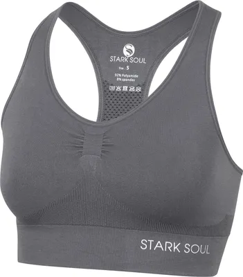 Produktbild von Stark Soul® Bra Light Support - Sport BH doppellagig - Dunkelgrau - M