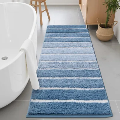 Image de Tapis de bain antidérapant, 60 x 120 cm - Tapis de douche absorbants