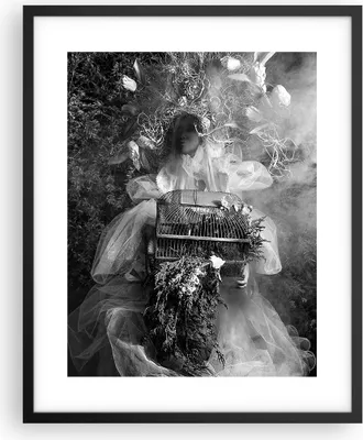 Produktbild von Gerahmtes Poster - Schwarzer Rahmen - Retro Vintage Frau - 40x50 cm - Wand Bild - Wanddeko - Wandbilder - Kunstposter - Wandposter - Bilderrahmen - Bilder - Kunstdruck - P2BPA40x50-4940