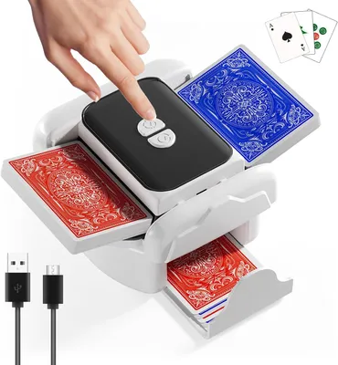 Produktbild von Snookids Kartenmischmaschine Elektrische Mischmaschine für 1–2 Decks Auto & Manueller Wiederaufladbar 2000mAh Geräuscharm