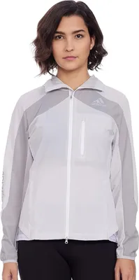 Produktbild von Adidas Marathon graue atmungsaktive Windjacke für Frauen M