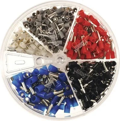 Produktbild von Haupa 270854 Aderendhülsenbox Sortiment 0,5-2,5mm² isoliert 400 Stück