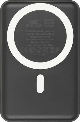 Immagine prodotto di RivaCase Rivacase VA2604 power bank ai polimeri di litio (LiPo) 10000 mAh Ricarica wireless Nero