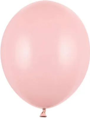 Image de Ballons - Fort - Rose pâle pastel - 12 cm (100 pcs.)