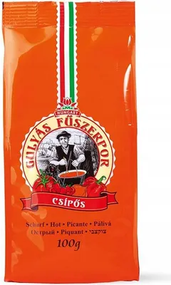 Obrázek produktu pro Gulyas Fuszerpor Csipos 100 g maďarské koření v prášku do guláše, pikantní