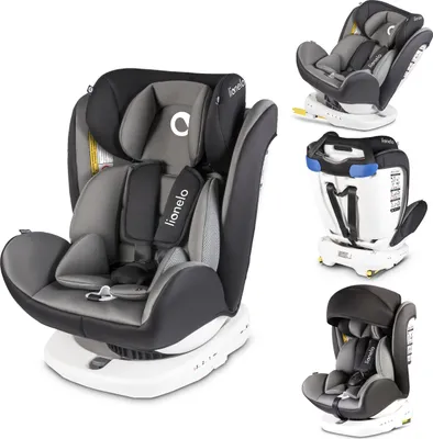 Produktbild von Lionelo Bastiaan - Kindersitz 0-36 kg - ISOFIX 360° Autokindersitze Kinderautositze - Grau