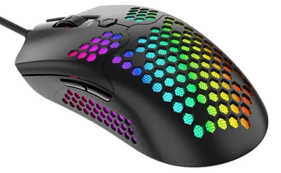 Image de Souris gaming filaire USB, portable, pour ordinateur de bureau, e-sport, design ergonomique, 16 000 dpi