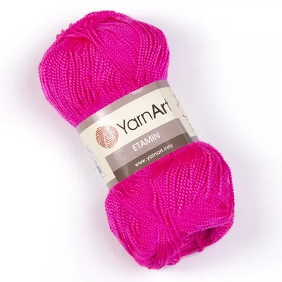 Obrázek produktu pro YarnArt Etamin příze 30 g / 160 m - barva 460 ultra růžová - vyšívací příze