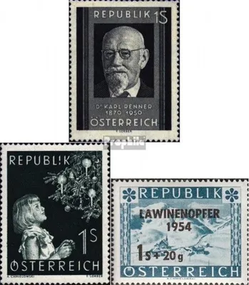 Produktbild von Briefmarken Österreich 1951 Mi 959,994,998 (kompl.Ausg.) gestempelt Renner