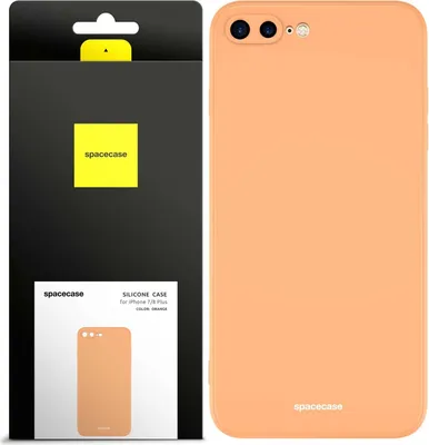 Image de Coque en silicone SPACECASE pour iPhone 7/8 Plus Orange