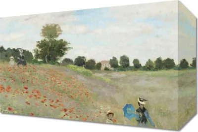 Produktbild von Bild 30x20cm Das Mohnfeld bei Argenteuil, Monet Vintage