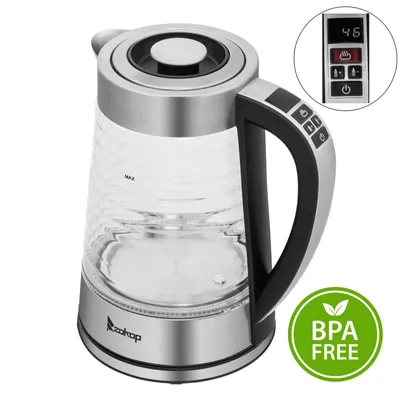 Produktbild von FCH Wasserkocher , 2,2 L, Einstellbare Wassertemperatur, Isolierung,Mit LED-Blaulicht, BPA-frei,2000W