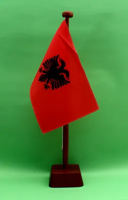 Produktbild von Tischflagge Albanien 25x15 cm mit Holzständer