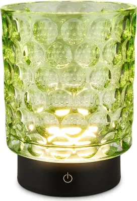 Image de Briloner Sunora LED Lampe de table sans fil IP44, Variable, tactile, sans fil, protection contre les éclaboussures, vert, Ø11 x 15 cm