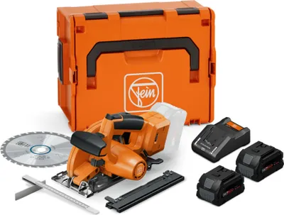 Immagine prodotto di Fein Akku-Handkreissäge AHKS 18-57 AS Set (Säge 2x Akku 18V, 8 Ah) 71360462000