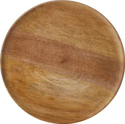 Produktbild von Mica Decorations Duko Teller - Ø40 cm - 100%Mangoholz - Braun