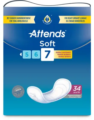 Immagine prodotto di Attends Soft 7 Pads confezione da 34