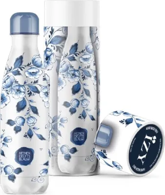 Obrázok produktu pre Termoska 0,5 l, nerezová oceľ, kvety - IZY | Heinen Delfts Blauw