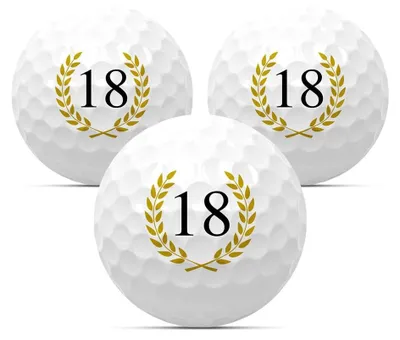 Image de Lot de 3 balles de golf, idéal pour les anniversaires et les cadeaux