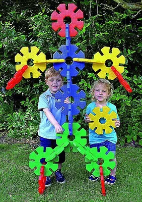 Produktbild von Polydron Riesen Octoplay Set 3, 80 Teile
